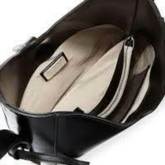 NWT Valentino Blk GENUINE Italian Leather Handbag - Picture 6 of 8